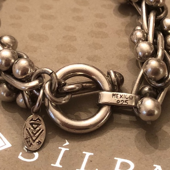 Iconic Silpada Sterling Silver DNA Toggle Clasp Bracelet B0523 - Picture 4 of 15